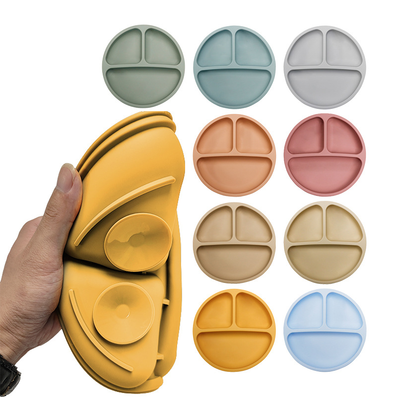 Classic Round Silicone Suction Plate for Baby1 (5)