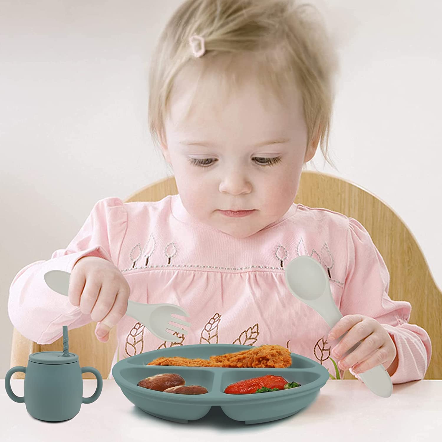 Classic Round Silicone Suction Plate for Baby1 (6)