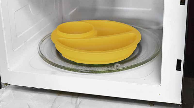Round Silicone Suction Baby Plates (7)