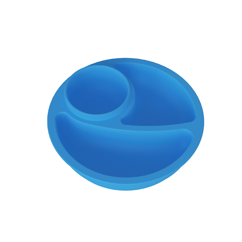 Round Silicone Suction Baby Plates (8)